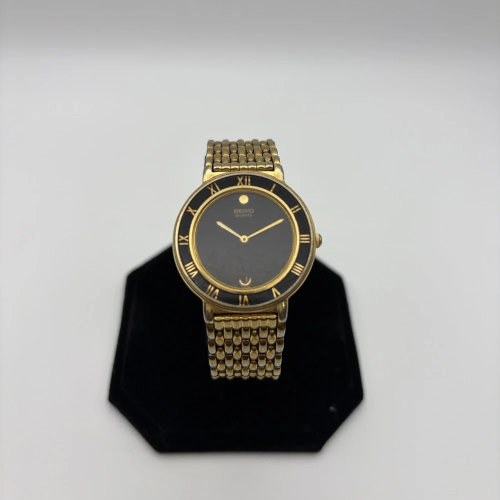 Seiko Quartz 7N29 Goldtone Date Men's Watch for Parts or Repair